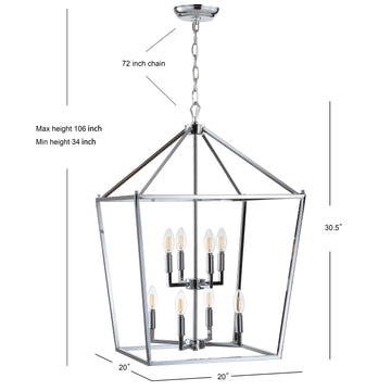 Pagoda Lantern Metal LED Pendant